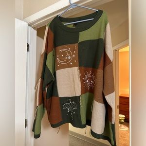 Cottagecore Plus size Celestial Sweater
